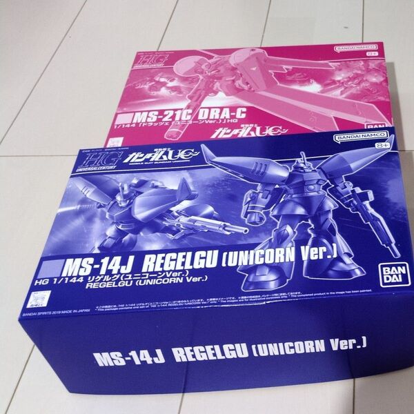 【2個セット】HGUC MS-14J/MS-21C リゲルグ ドラッツェユニコーンVer.