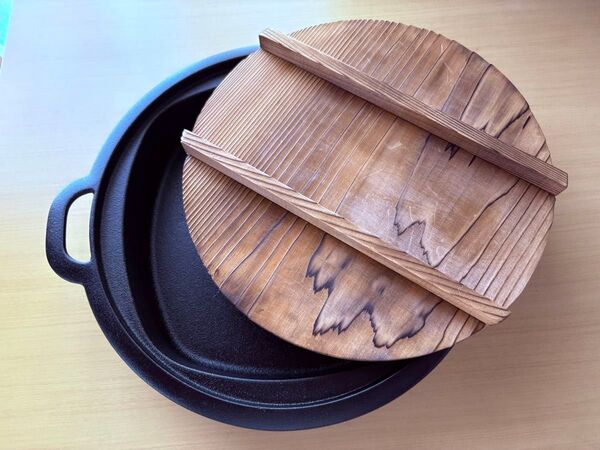 南部鉄器 鉄鍋 岩鋳 餃子鍋 すき焼き鍋 木製蓋付き