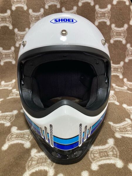 SHOEI EX-ZERO EQUATION TC-11(WHITE/BLUE) Mサイズ(57cm) 限定カラー、廃盤モデル