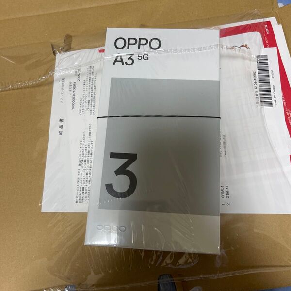 OPPO A3 5G SIMフリーワイモバイル 新品未使用品パープル
