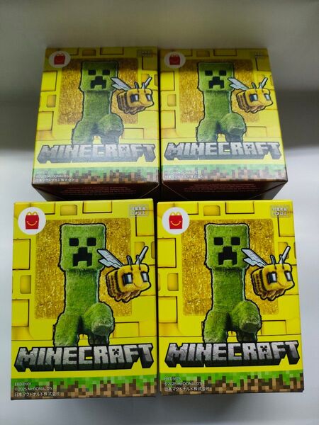 マインクラフト マクドナルド ハッピーセット第2弾4種プラス ハチ追加