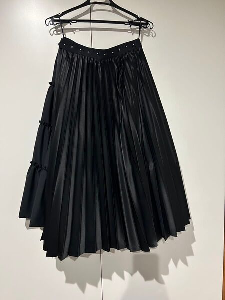 noir kei ninomiya アシンメトリースカート黒2021AW