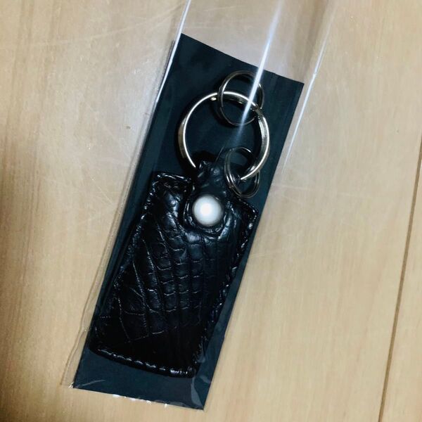 東京クロコダイル キーホルダー クロコダイル 本革レザー ブラック 新品未使用