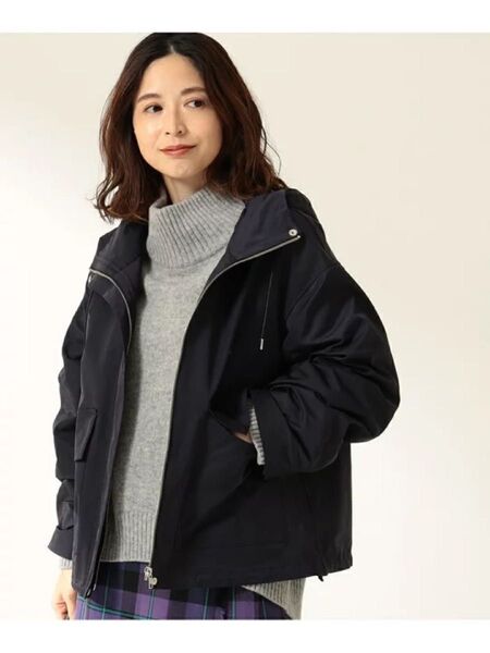Demi-Luxe BEAMS / タフタ フーディー ブルゾン¥30,800
