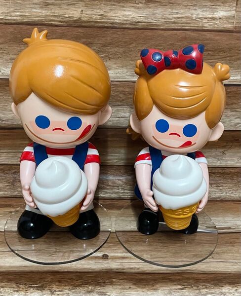 【非売品・希少】日世 NISSEI ソフトクリーム販促用フィギュア「ニックン&セイチャン」セット
