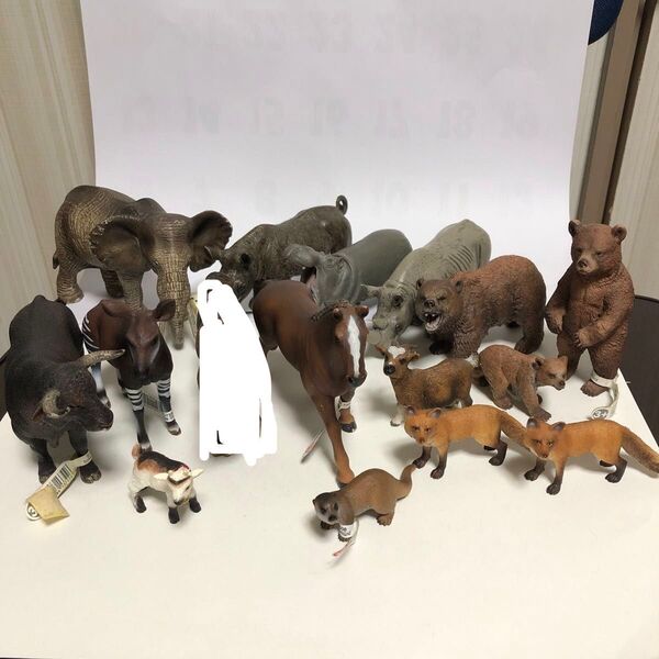 シュライヒ Schleich 15個セット ベアー サイ ゾウ キツネ ウマ