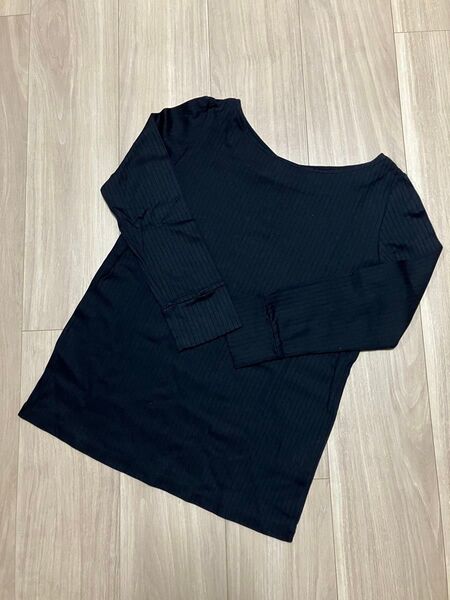 untitled アンタイトル ワールド カットソー Tシャツ 長袖 七分袖 ネイビー 2M