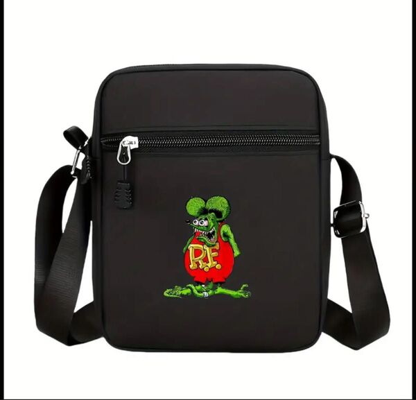 ラットフィンク Rat Fink ムーンアイズ ショルダーバック ブラック 斜め掛け