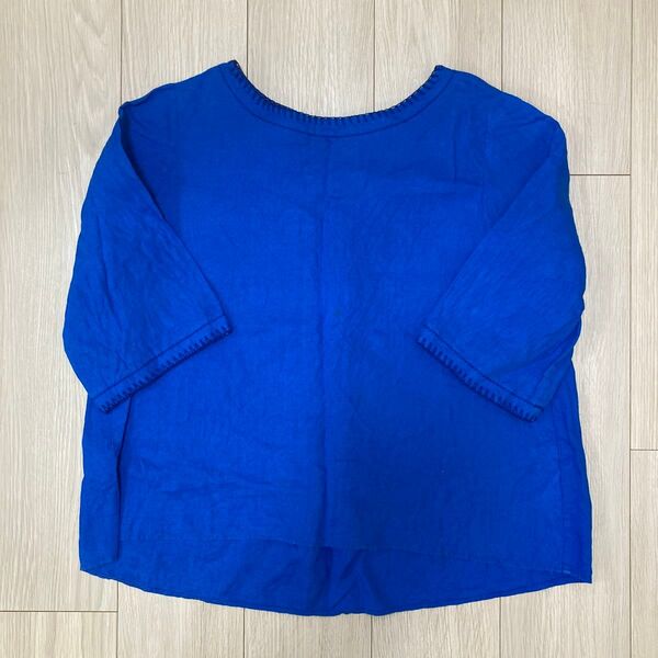 ドゥクラッセ DOCLASSE ヘンプカットソー ロイヤルブルー サイズ11(XL)