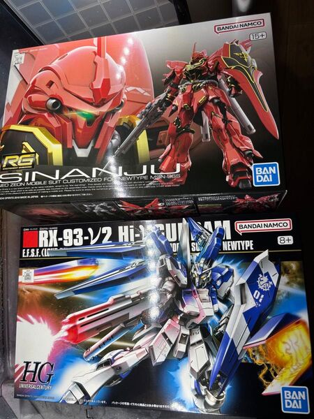 未組立 内袋未開封 ガンプラセット hg Hi-νガンダム rg シナンジュ BANDAI 機動戦士ガンダム