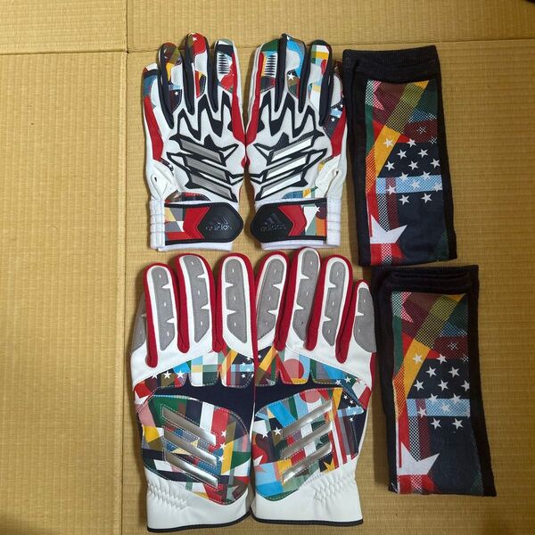 adidasバッティンググローブ走塁手袋アームスリーブ
