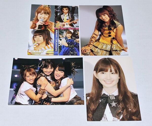 ノースリーブス 高橋みなみ 小嶋陽菜 峯岸みなみ 生写真風カードステッカー 4枚セット まとめ売り akb48