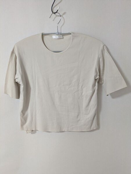 DoCLASSE ドゥクラッセ コットン 5分袖 Tシャツ カットソー オフホワイト S
