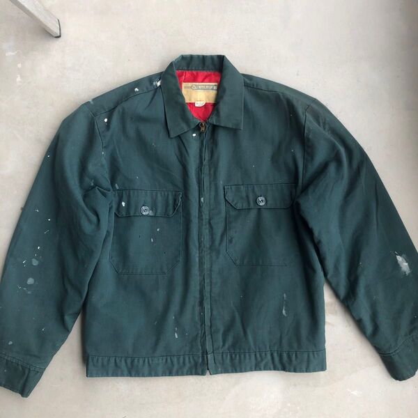 【70〜80s?】WORK WEAR USA製 ワークジャケット 短丈 ブルゾン ヴィンテージ