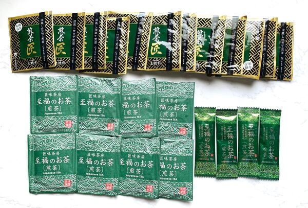新品未開封 煎茶ティーパック、粉末茶 計24個