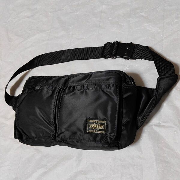 【美品】PORTER ポーター TANKER ポーチサイドバッグ 黒