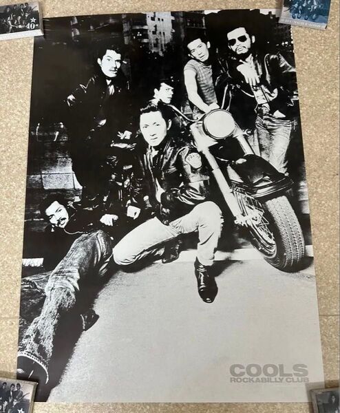ラスト1枚 NO5 cools chopper クールス チョッパー 当時物 ポスター デッドストック ハーレーダビッドソン