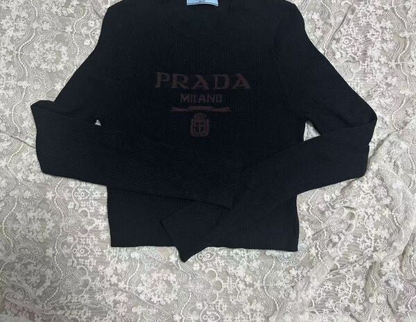 レディースセーターブラックpradas789689S