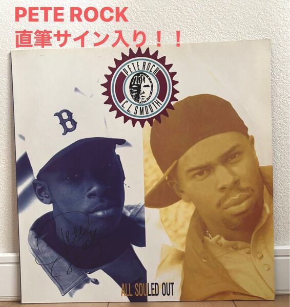 超レア★ pete rock 直筆サイン入り ALL SOULED OUT レコード CL smooth muro dj kiyo