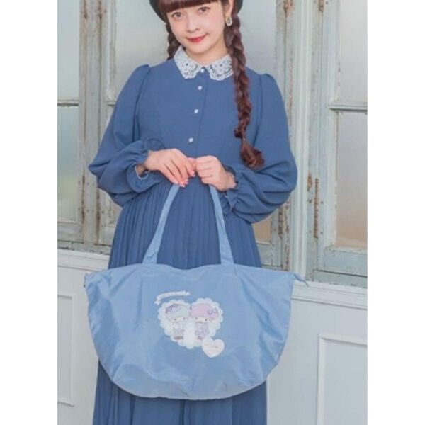 サンリオキャラクターズ キキララ 青木美沙子 ポーチ付きエコバッグ しまむら