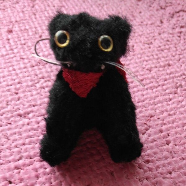 CAT、CAT、CAT!マスコット ムノット すわる クロッツ 黒猫 マスコット ストラップ 美品 ぬいぐるみ 猫