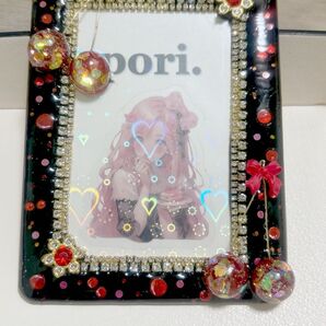 Ch14 トレカケースデコ ハンドメイド キャンディチェリー
