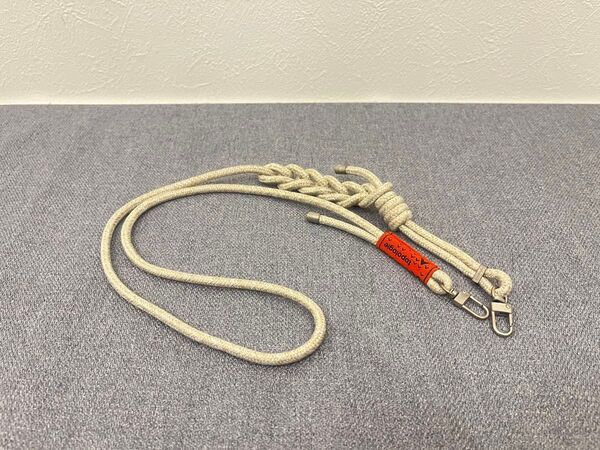 topologie トポロジー 6mm ROPE ストラップ ロープ スマホショルダー ベージュ
