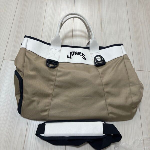 Jones BEAMS GOLF ビームスゴルフ 10周年 ×JONES ロッカーバッグ トートバッグ ベージュ 2way