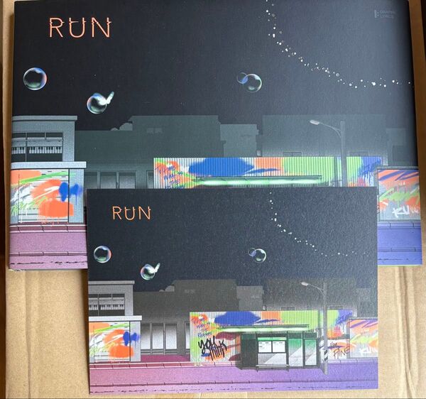 BTS GRAPHIC LYRICS RUN グラフィック絵本 韓国語 イラストカード