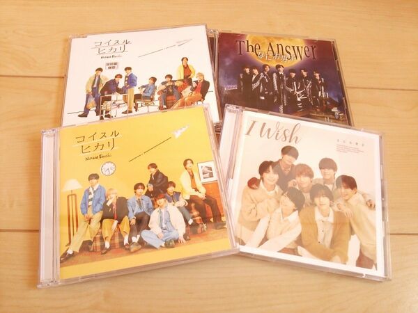なにわ男子*まとめ売りセット売りCD*DVDセット*送料無料コイスルヒカリ*I wish*The Answer