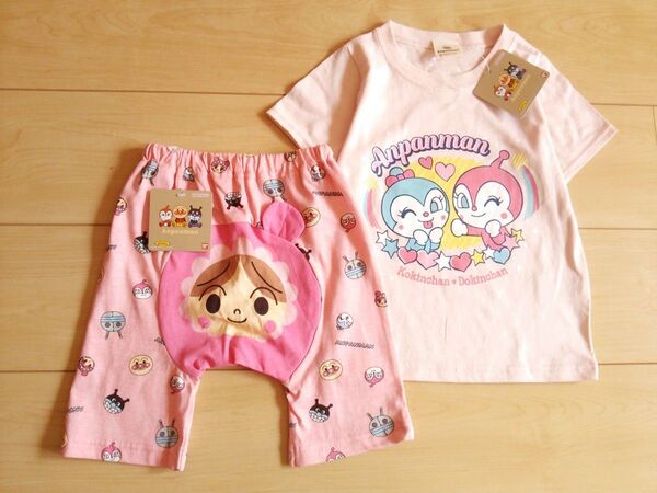 子供服アンパンマンガール*半袖セット*未使用ドキンちゃん*送料無料キッズ*新品Tシャツ*コキンちゃん