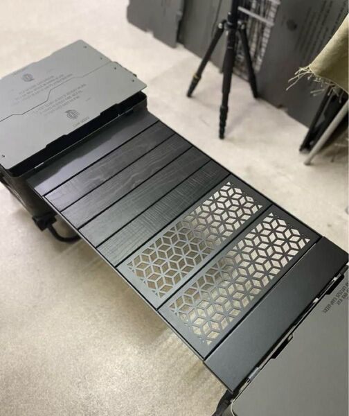 camp geeks <Bridge-top>ナラブラック×レーザー天板 シェルコン 天板 シェルフコンテナ