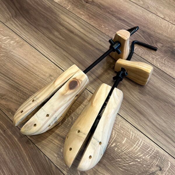 木製シューキーパー シューツリー 靴伸ばし