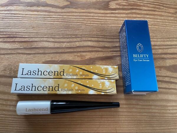 ラッシェンドまつ毛美容液2個&アイケアセラム1個セット 新品未開封 Lashcend BELIFTY