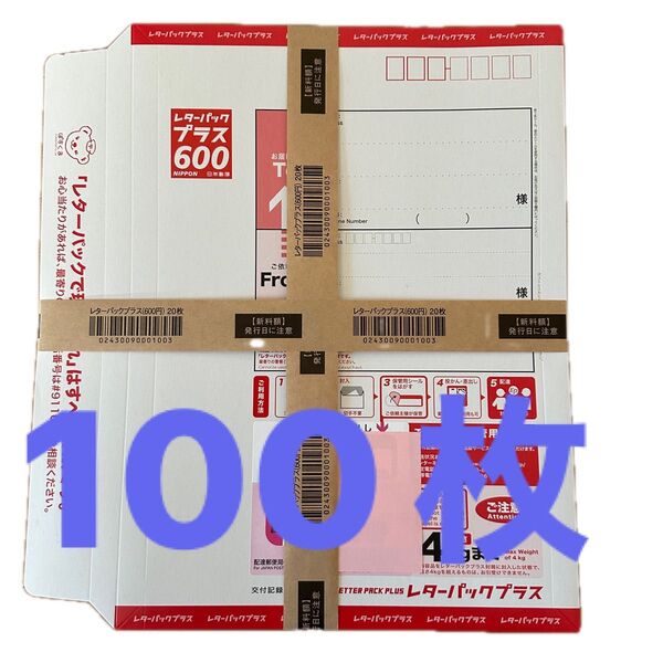 レターパックプラス600 100枚