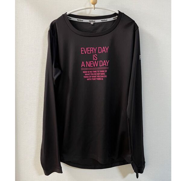 【Number】RCNB 長袖 ロンT ブラック Lサイズ ランニング カットソー 長袖Tシャツ トップス