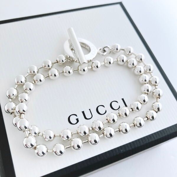 洗浄済*グッチ GUCCI 925 チョーカー ネックレス シルバー ON365 アクセサリー ブレスレット レディース