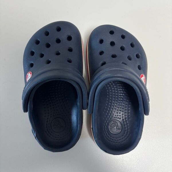Crocs キッズ用 ネイビー クロッグ