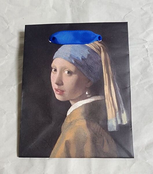 有名絵画デザインペーパーバッグ 真珠の耳飾りの少女