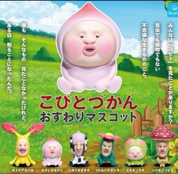 こびとづかん おすわりマスコット 全6種 コンプセット