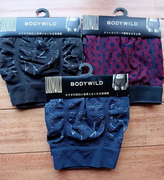 BODYWILD ボディワイルド ボクサーパンツ Mサイズ 3枚セット