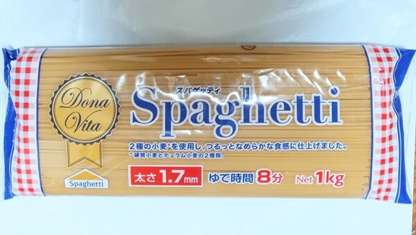 パスタ Dona Vita スパゲッティ 1.7mm ゆで時間8分 1kg ゆうパケット!袋詰め!