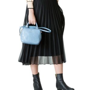 美品 マットオーガンジープリーツスカート ゴム 春 夏 秋 スカート 上品