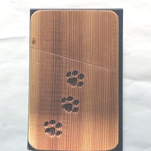 秋田・木肌のぬくもり社製 天然・秋田杉使用 透かし彫り 名刺・カード入れ