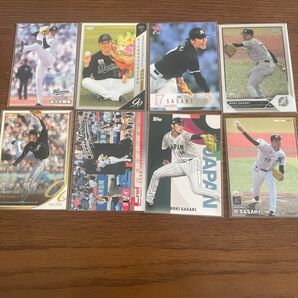 千葉ロッテ 佐々木朗希 BBM TOPPS プロ野球チップス 2023 2024 侍ジャパン japan edition 8枚