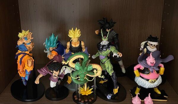 ドラゴンボール フィギュア プライズ まとめ 悟空 ベジット トランクス サタン 神龍 セル ゴクウブラック ブウ 悟飯 9体