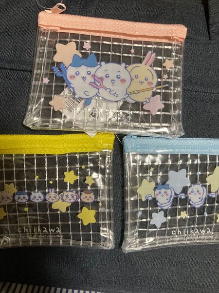 ちいかわミニメッシュポーチ3コセット☆キャンドゥ