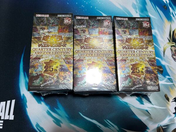遊戯王 QUARTER CENTURY ART COLLECTION 遊戯王デュエルモンスターズ 3BOX