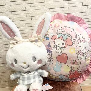 【新品】フレンチガーリードール ビッグ レース付 ラウンドクッション ウィッシュミーメル sanrio サンリオ クッション