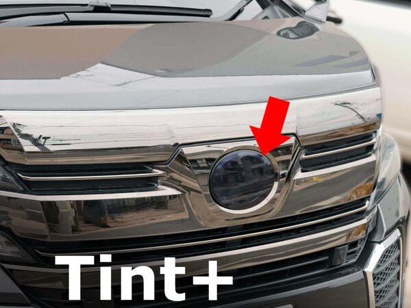 Tint+再利用Ok エンブレム スモークフィルム ヴェルファイア 30 後期 (スモーク20%) Netzマーク用